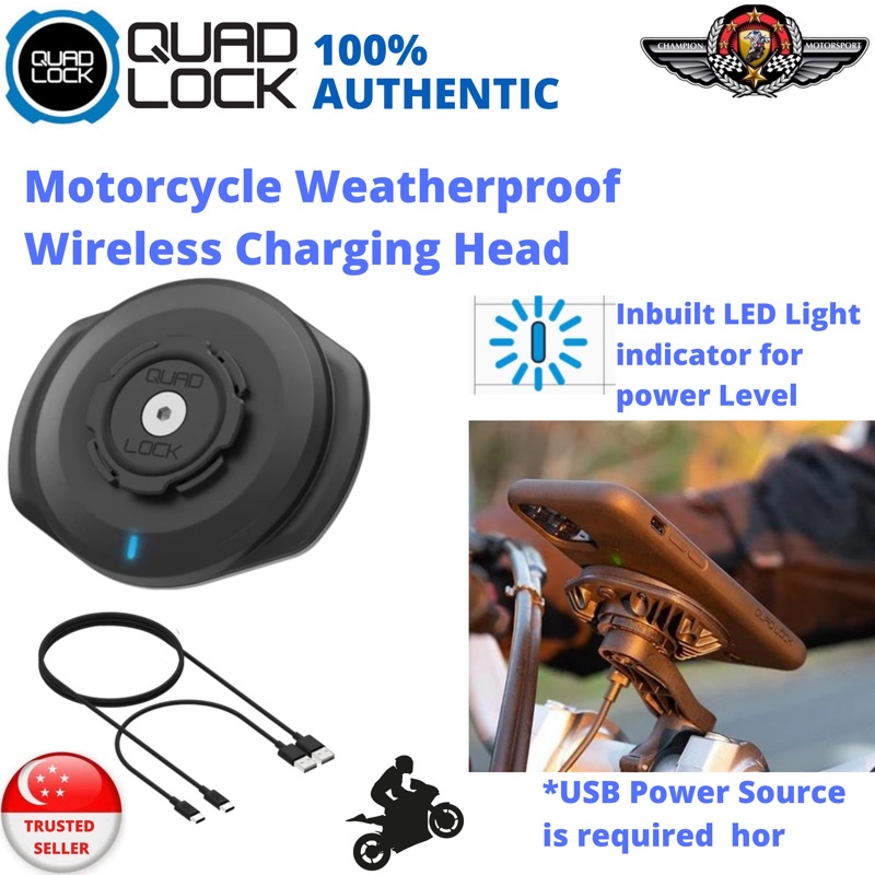 Motorcycle wireless deals charging head