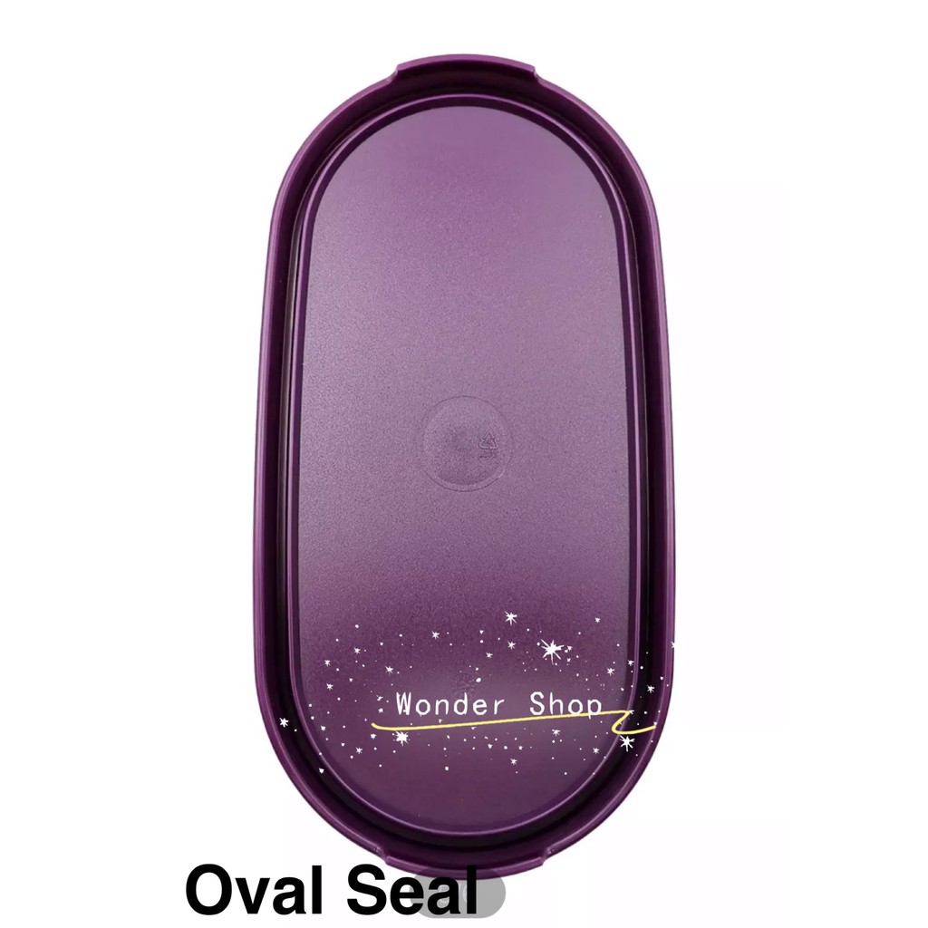 Tupperware Modular Mates Oval Seal Lid Cover (1pc) Purple/Red | Shopee ...