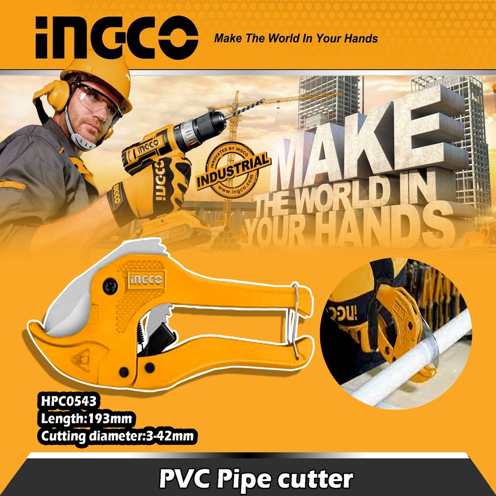 INGCO PVC Pipe cutter HPC0543 Shopee Singapore
