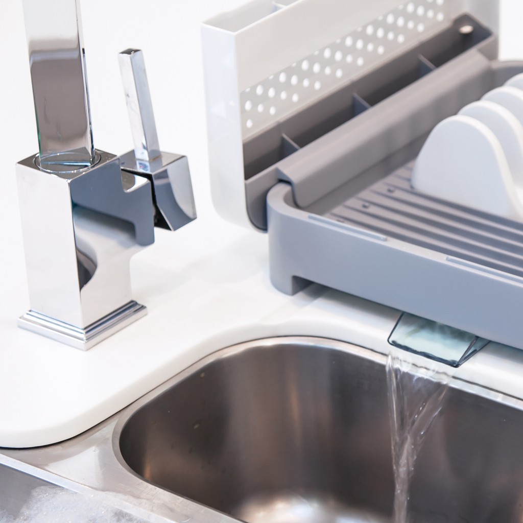 Minky Foldaway Dish Drying Rack With Removable Plate Racks Shopee Singapore