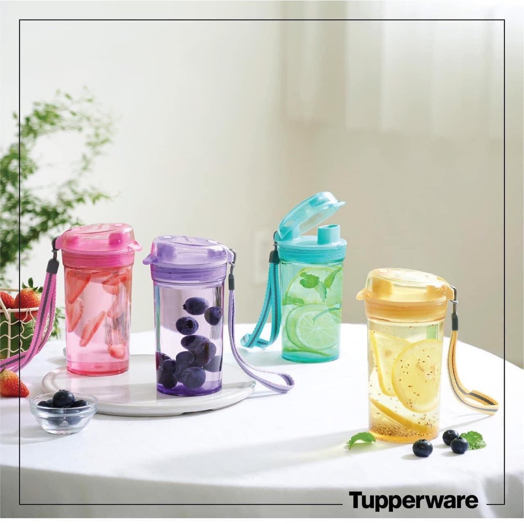 GENUINE TUPPERWARE Mini Drinking Flask 280ML | Shopee Singapore