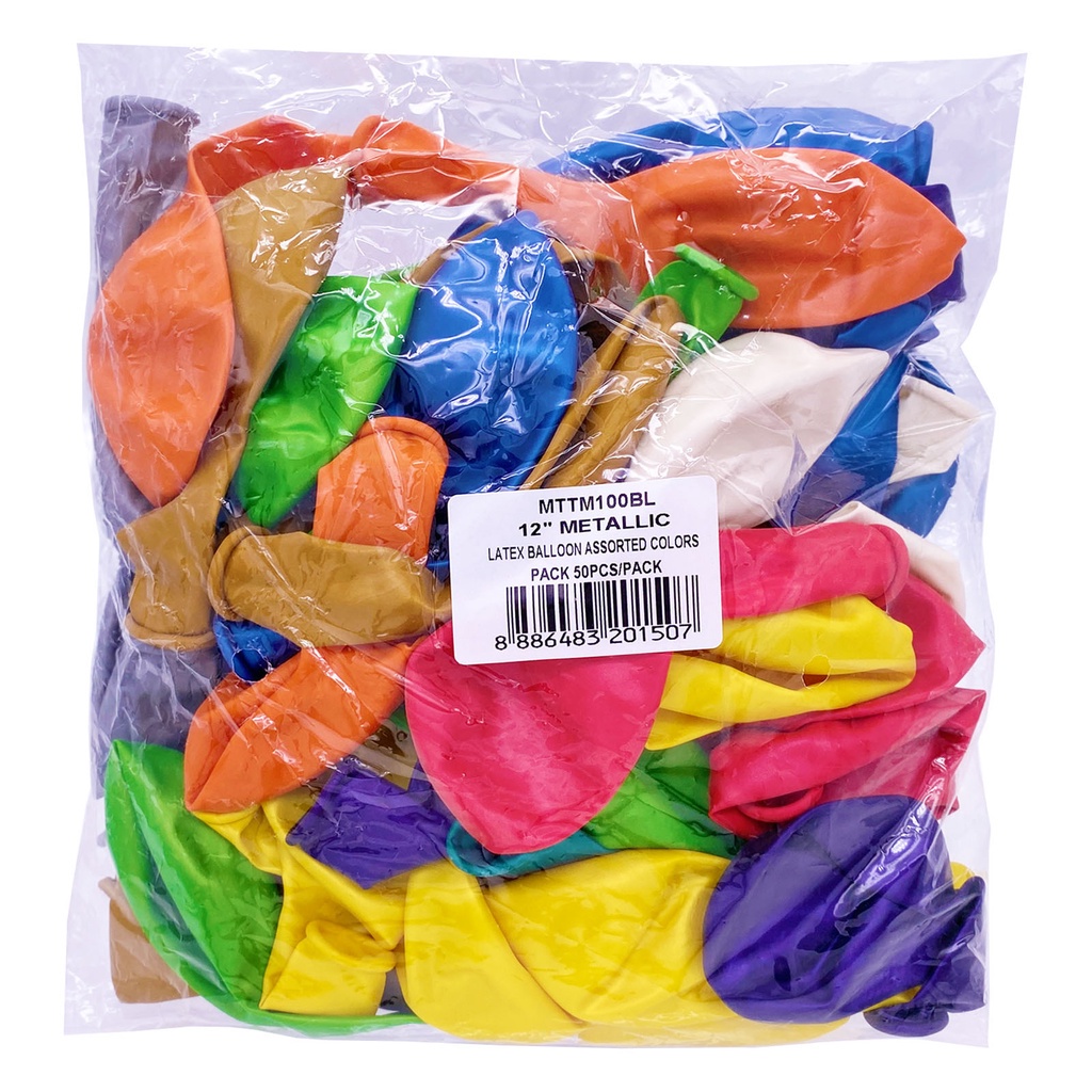 [50 Pcs/Pack] 12 Inch Latex Balloon Assorted Colors | Shopee Singapore