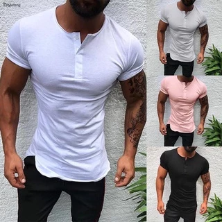 Mens Slim Fit Black T Shirt Mens Compression T Shirts Young Mens Funny T  Shirts Mens White Tee Shirt 2 Pack