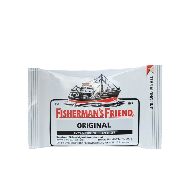 FISHERMAN'S EXTRA STRONG PUTIH 25 / PERMEN PELEGA TENGGOROKAN / PERMEN PERDE BATUK / BATUK - Gambar 3