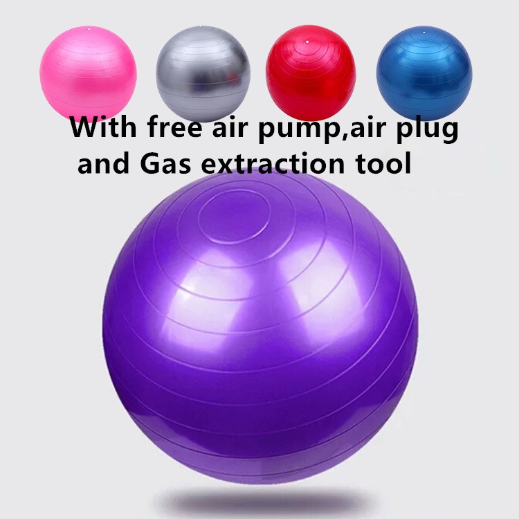 Thickened Anti Burst Slip Resistant Yoga Ball with Free Air Pump