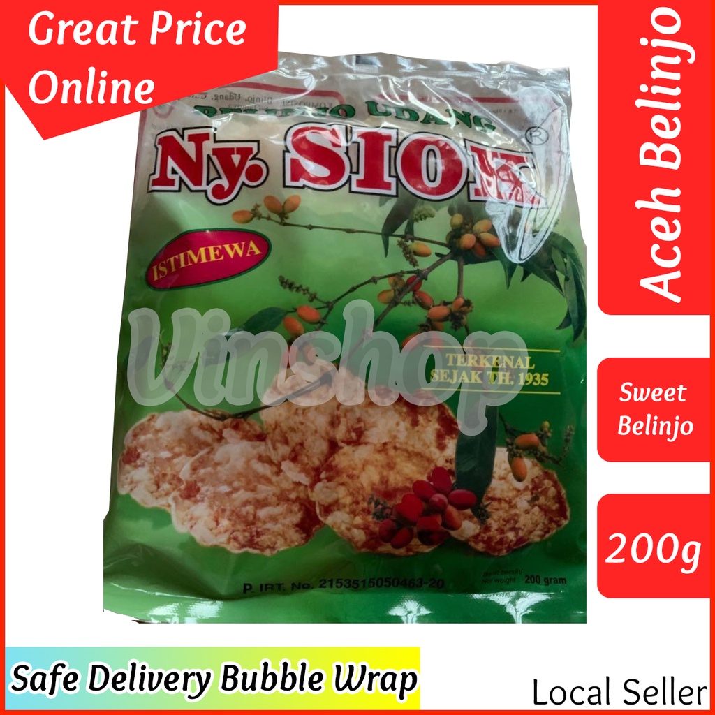 Belinjo Melinjo Crackers 200gr Ny Siok Belinjo 200gr Ny Siok