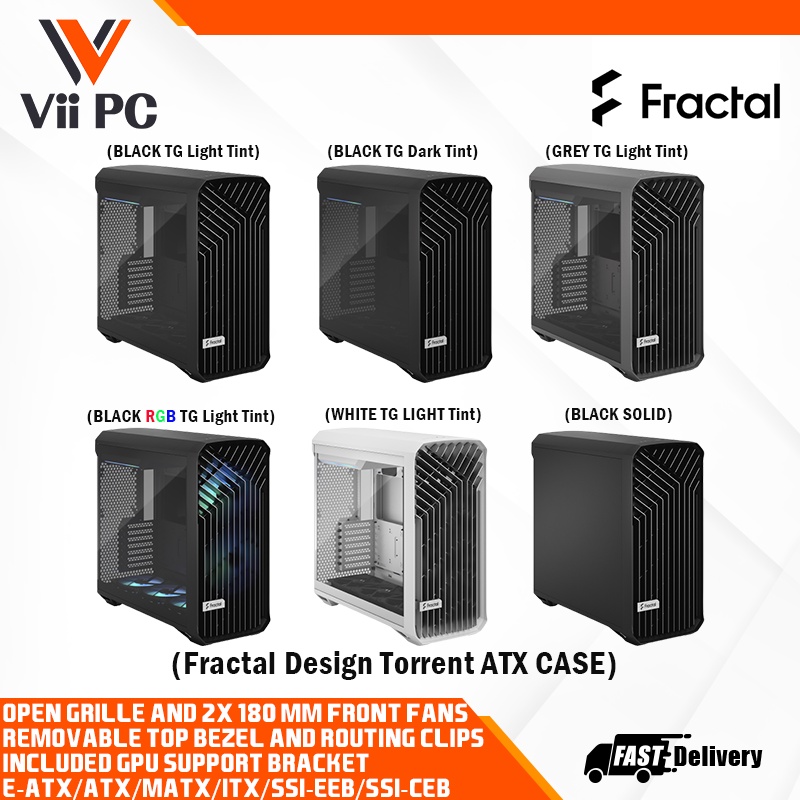 Fractal Design Torrent ATX Mid Tower Case (FD-C-TOR1A-02