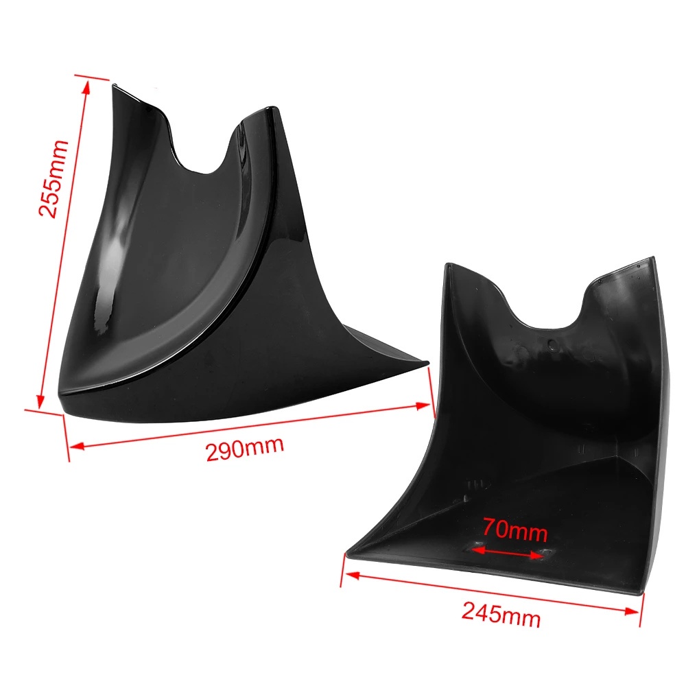 Motorcycle Matte Black Chin Lower Front Spoiler Air Dam Fairing For