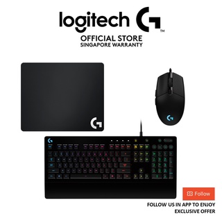 Logitech G213 Prodigy Gaming Keyboard and Logitech G203 Wired Gaming Mouse  Bundle