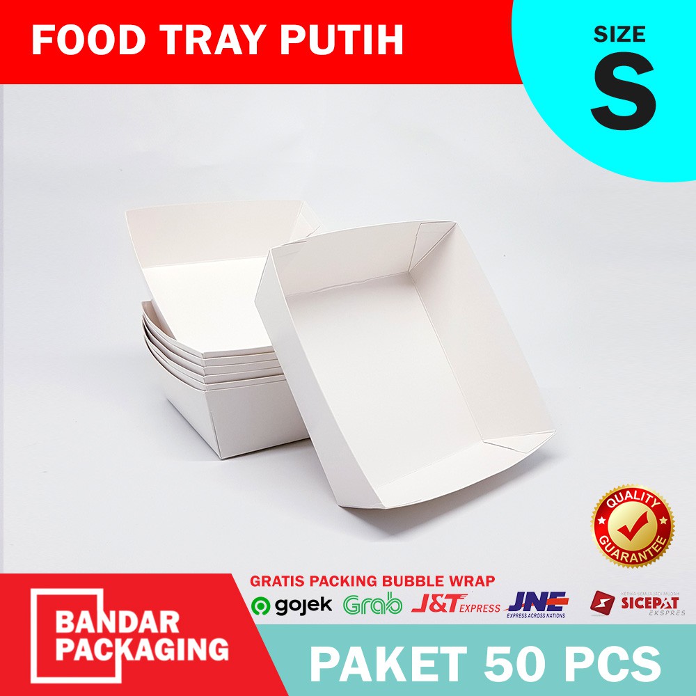 Food Tray Paper Tray Paper Size S 50 Pcs Shopee Singapore