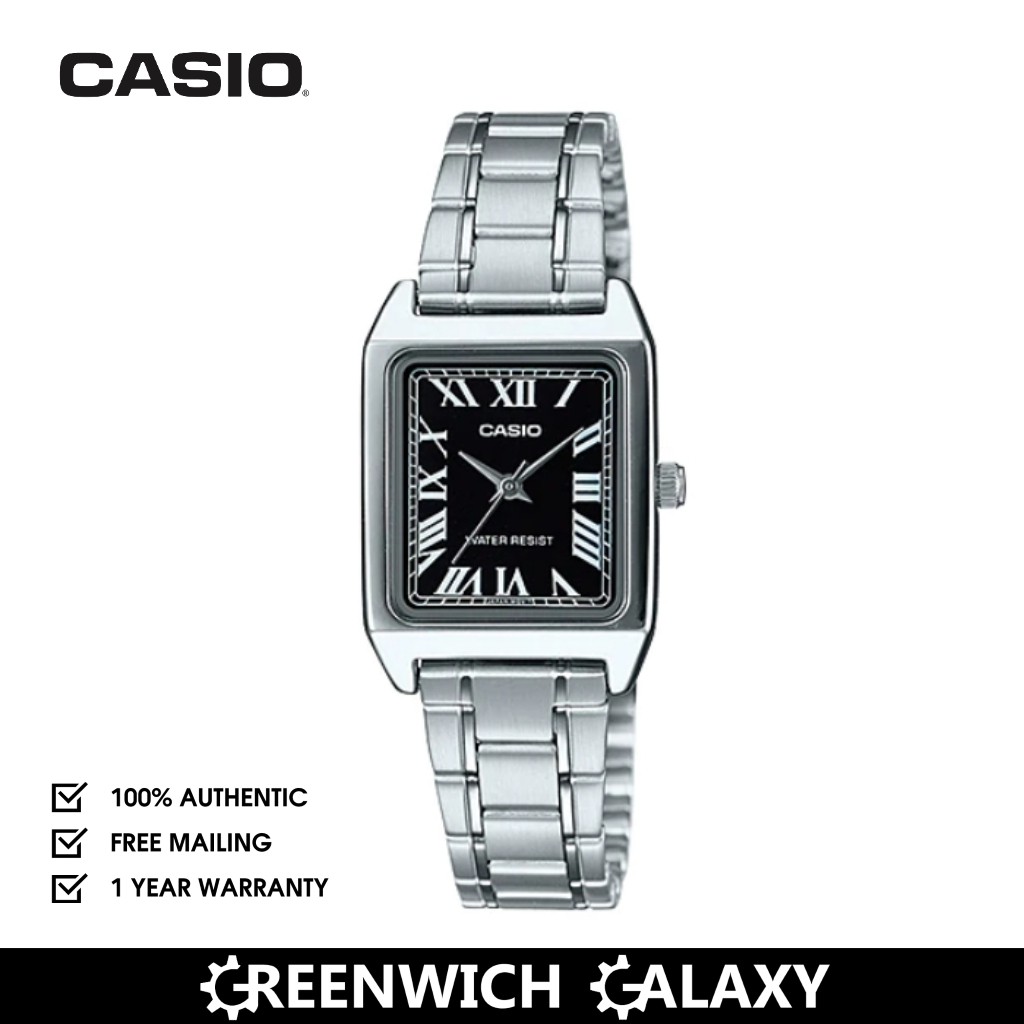 Casio Small Rectangular Watch (LTP-V007D-1B) | Shopee Singapore