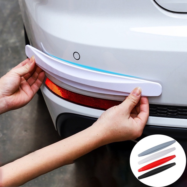 2Pcs Universal Car Body Anti-scratch Bumper Strip Guard Front Bumper Protector Decoration