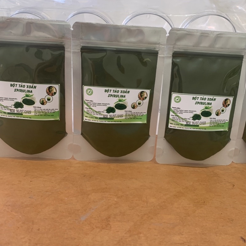 Spirulina Powder (Chlorophyll collagen) 100gr Pack Shopee Singapore