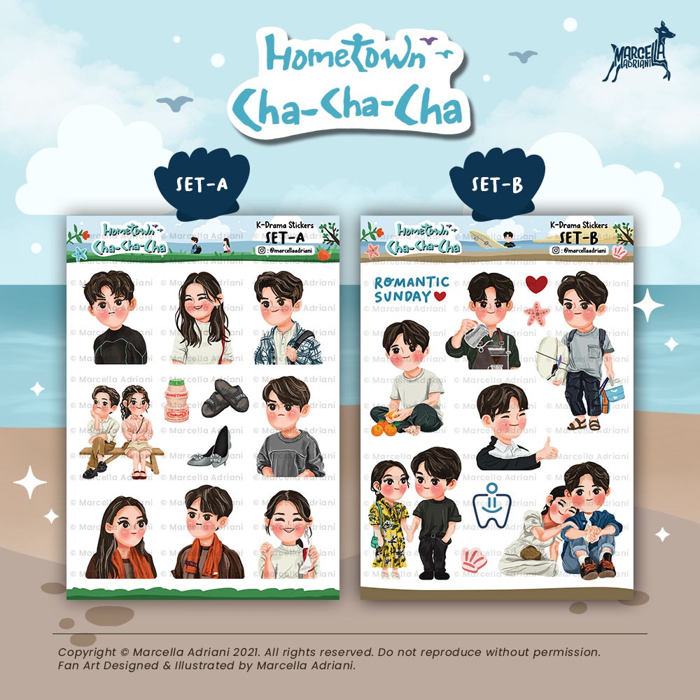 Hometown Cha Cha Cha Stickers Kdrama Stickers 