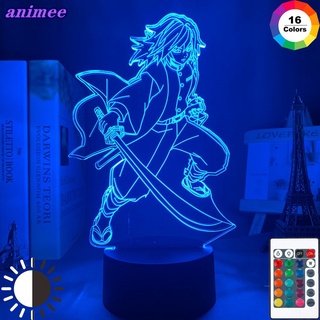 Demon Slayer Kimetsu No Yaiba Tokito Muichiro 3d Led Night Light