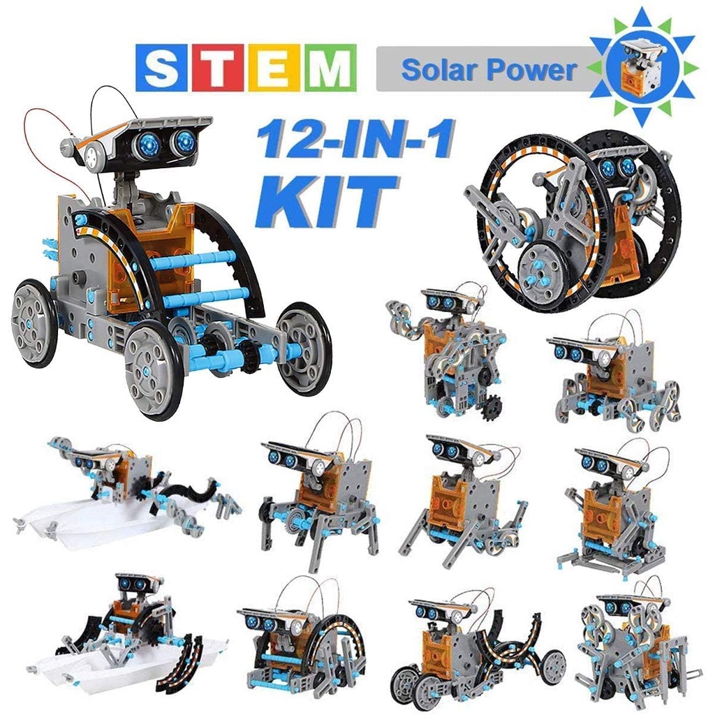 STEM Solar Robot Toy 13-in-1 Educational Science Experiment kit DIY ...