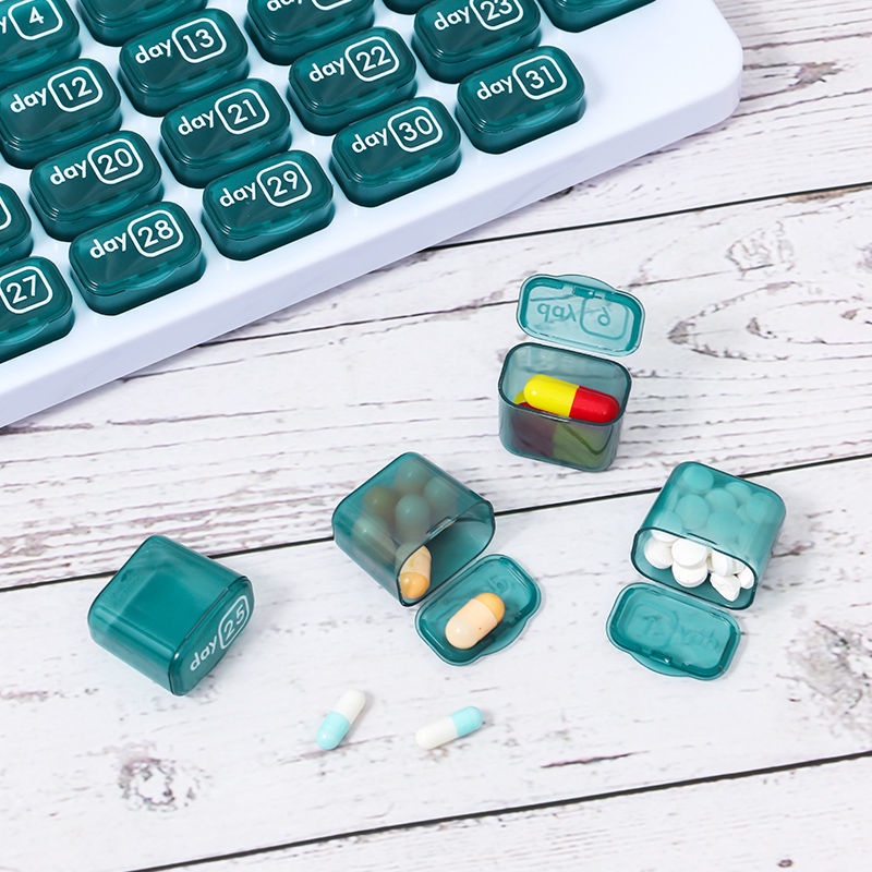 [Asigul] Portable Sub-Packing Pill Box Detachable Single Compartment ...