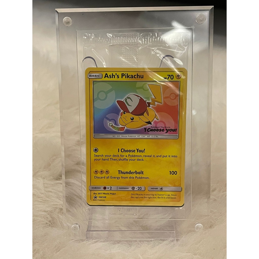 Pikachu ] Pokemon Movie I Choose You Ash's Pikachu Promo Card TCG SM108 |  Shopee Singapore