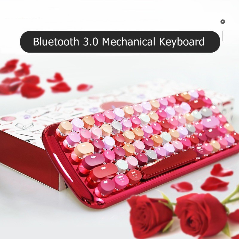 New Mofii Lipstick Universal Bluetoth Wireless Mechanical Keyboard Cute