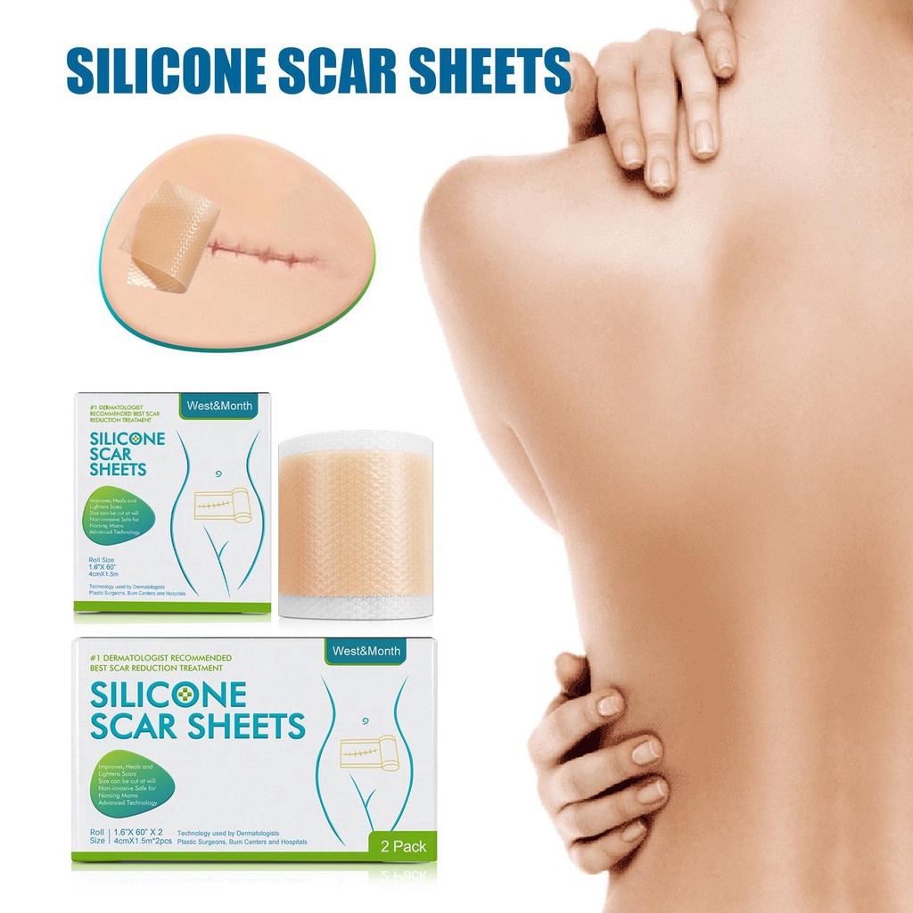 1 Roll Surgery Scar Removal Silicone Gel Sheet Patch Repair Sticker ...