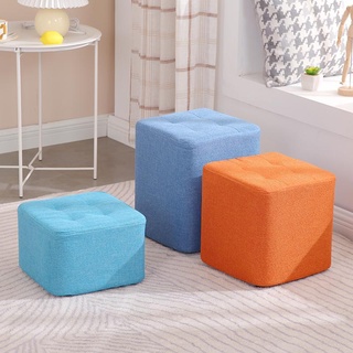 Home Wood Stool Low Footstool Living Room Office Footrest Non-slip