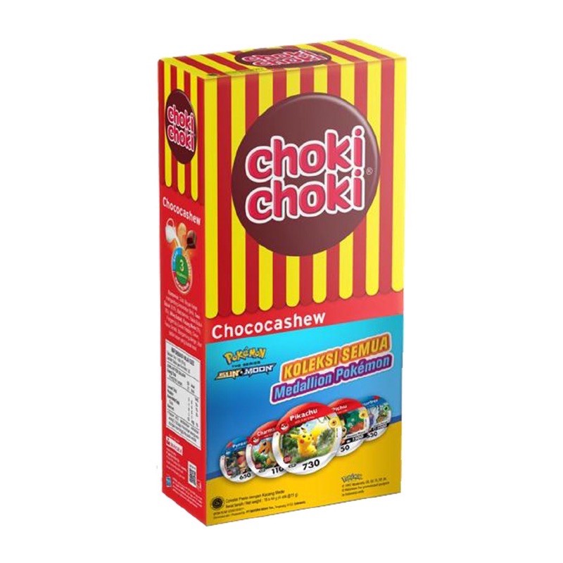 Choki CHOKI CHOCOLATECASHEW contains 20 sticks @ 10gr | Shopee Singapore