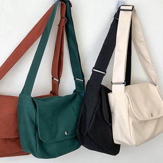 Canvas messenger bag ladies hot sale