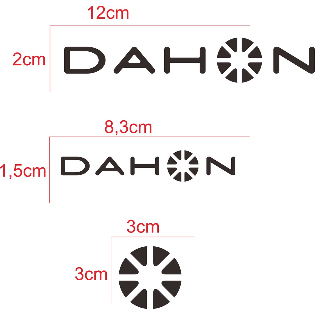 Dahon decals new arrivals