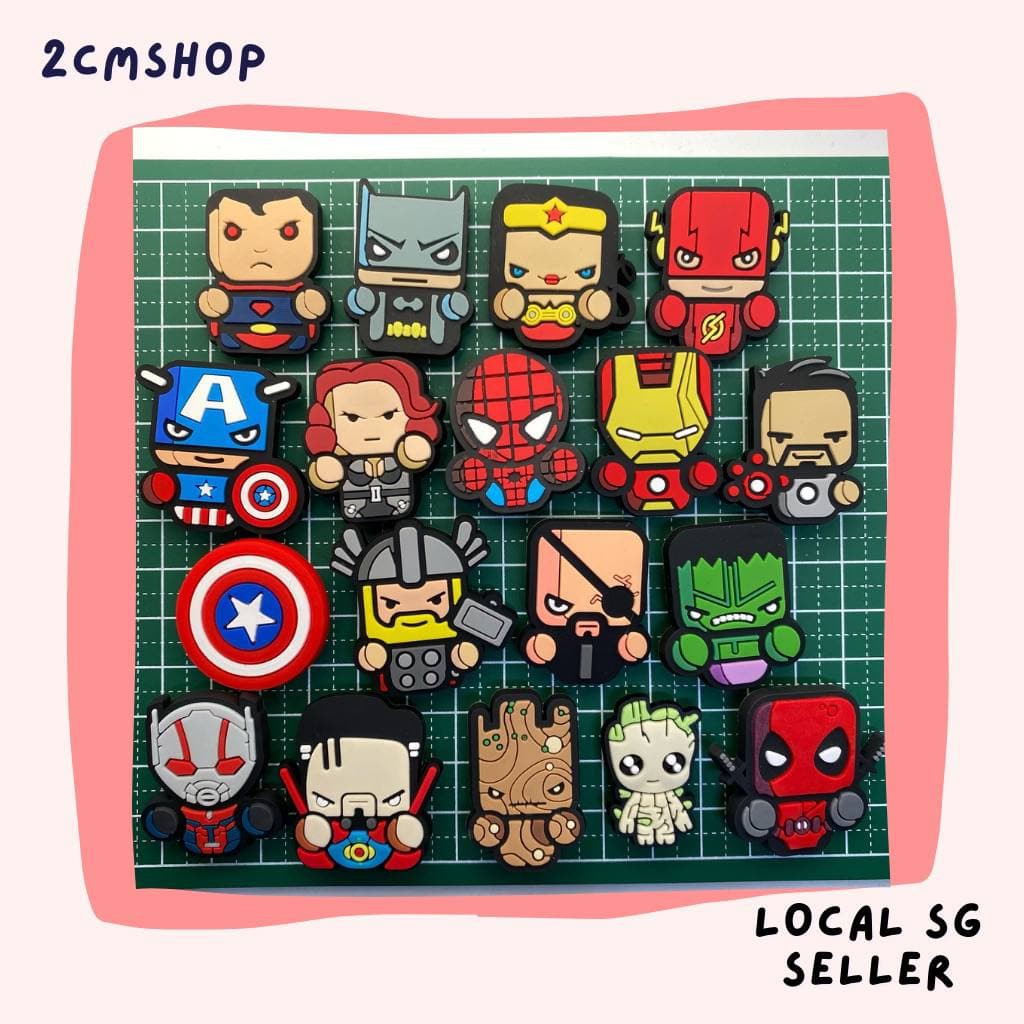 Avengers croc store charms