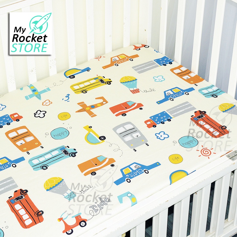 🇸🇬 Seller Baby Cot Fitted Sheet Bed sheet playpen Pillow/ Bedsheet Kids
