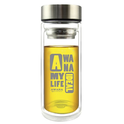 AWANA Wide Mouth Filter Double Layer Glass Cup 500ML | Shopee Singapore