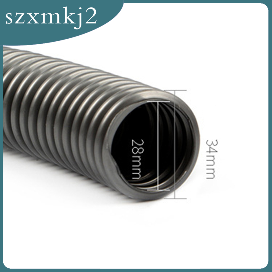 Cutest Universal Grey Plastic Vacuum Hose Spiral Corrugated Pipe 28mm
