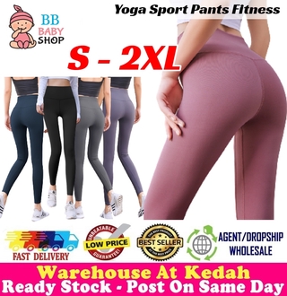 Yoga Pants Sportswear Women Legging Fitness Trackpants Sports Gym Pants Stretchable Running Pants 322002 Shopee Singapore