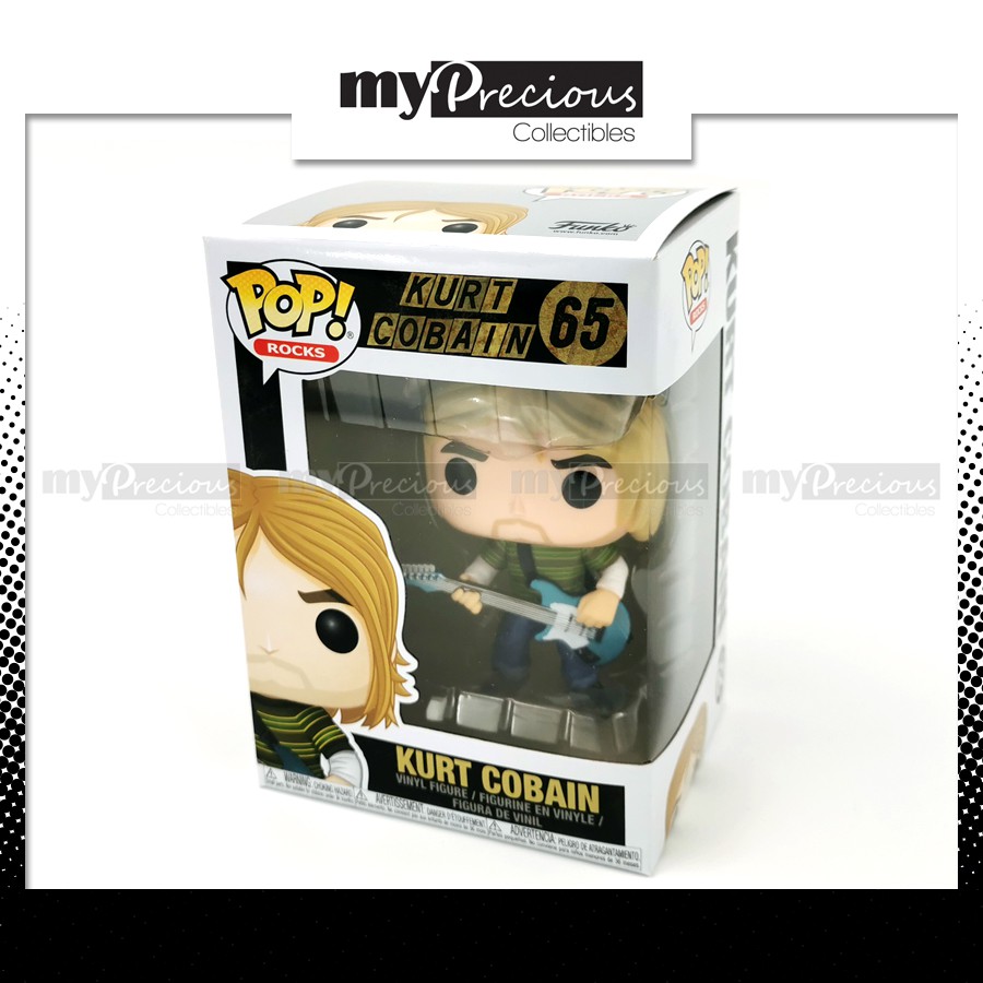 Funko Pop Rocks Kurt Cobain 65 Nirvana Teen Spirit Vinyl Vaulted ...