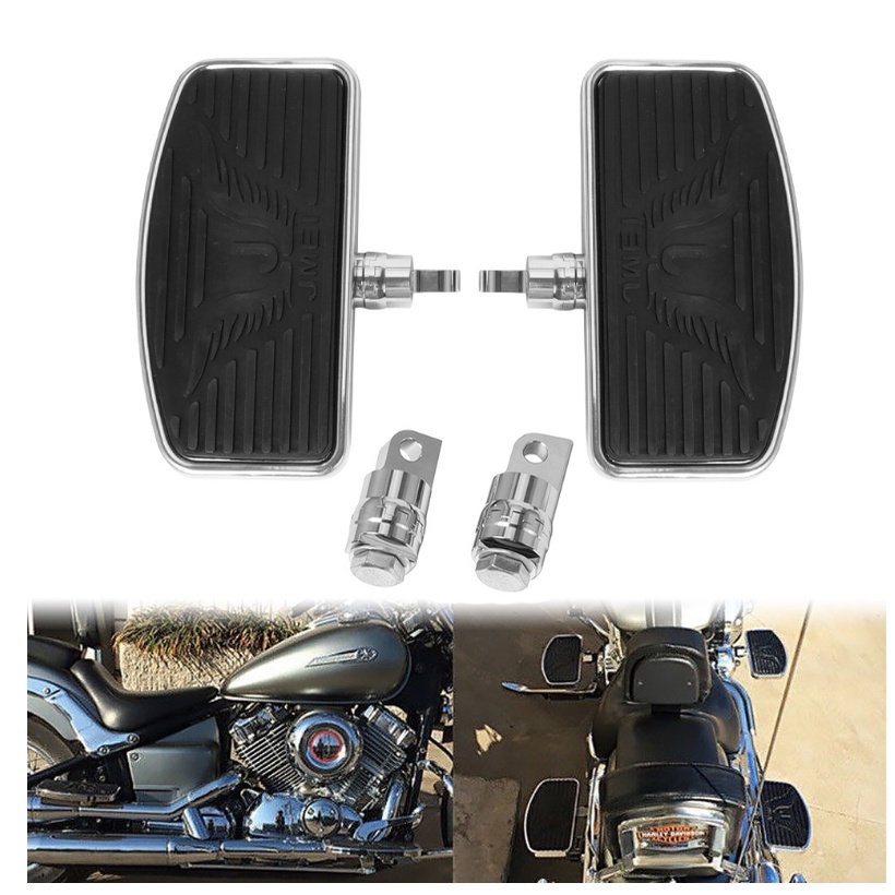 Motorcycle Adjustable Front Rear Passenger Floorboard Mount-Style Foot ...