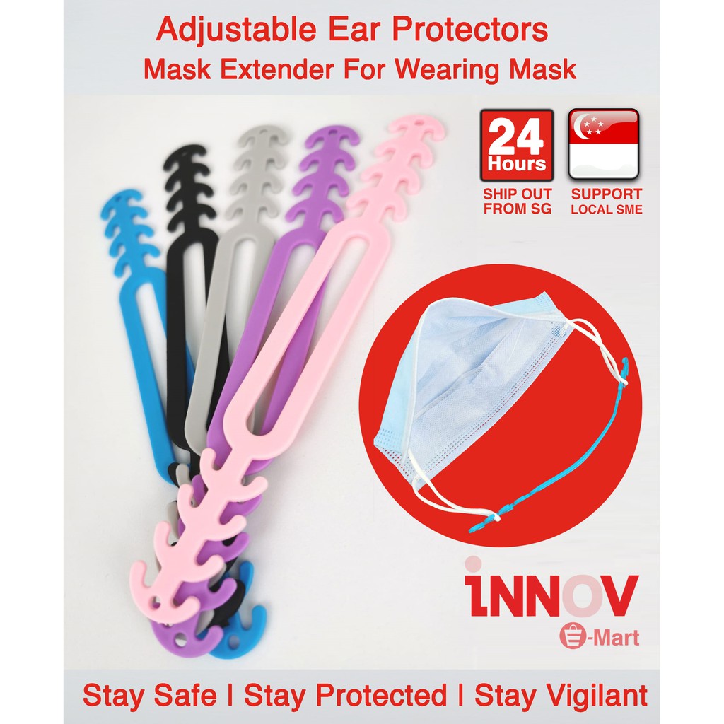 Face Mask Extender Use it if is mask's ear loop is causing