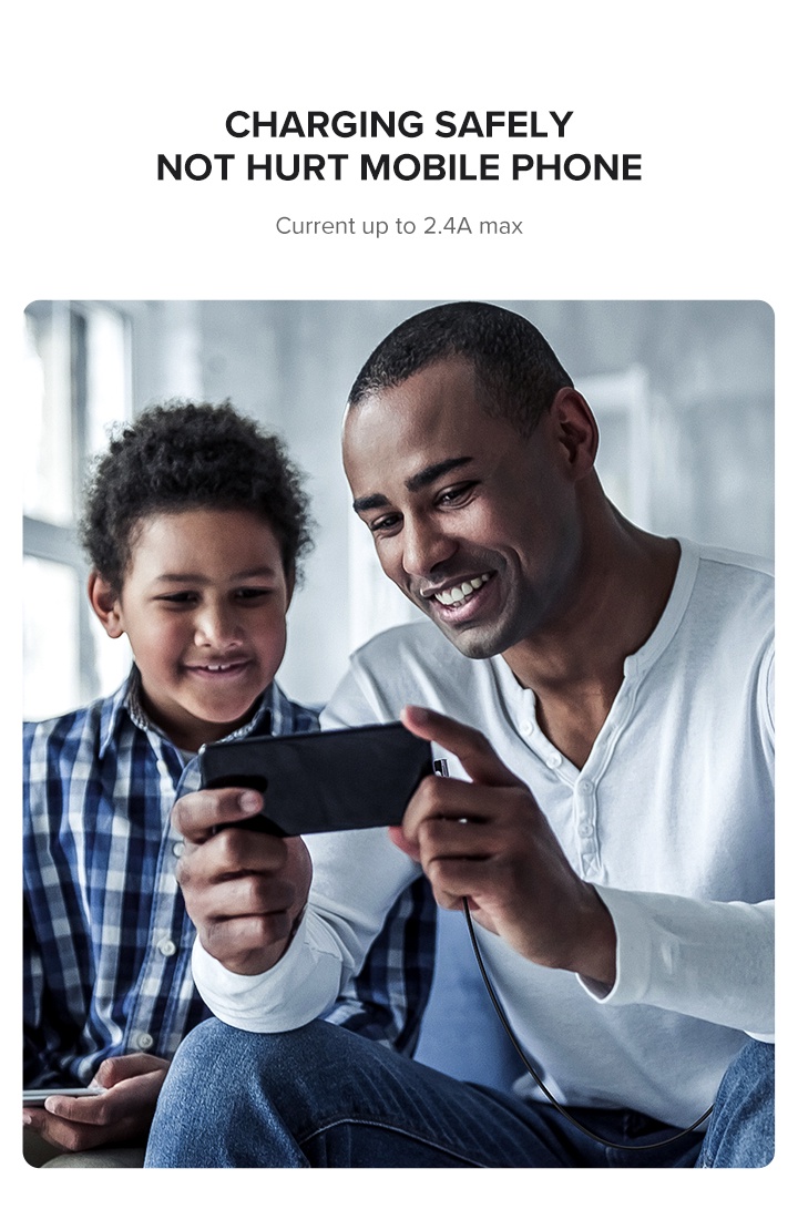 UGREEN USB A to Lightning Cable Max 2.4A Fast Charging Compatible for