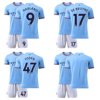 Manchester City Jersey Custom Home DE BRUYNE #17 Soccer Jersey 2022/23