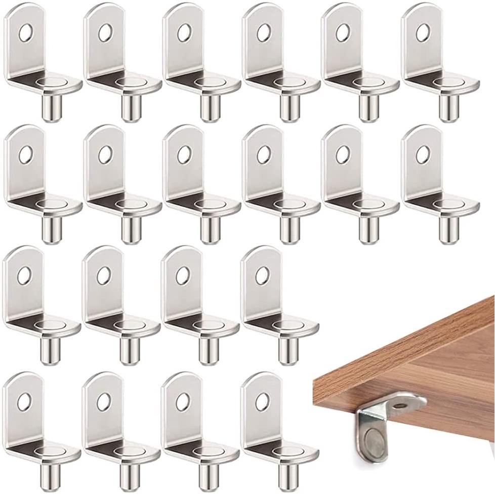 20pc L Shaped Shelf Support Peg Pin Bracket Cabinet Closet Polished 19x16x128cm Shopee Singapore 