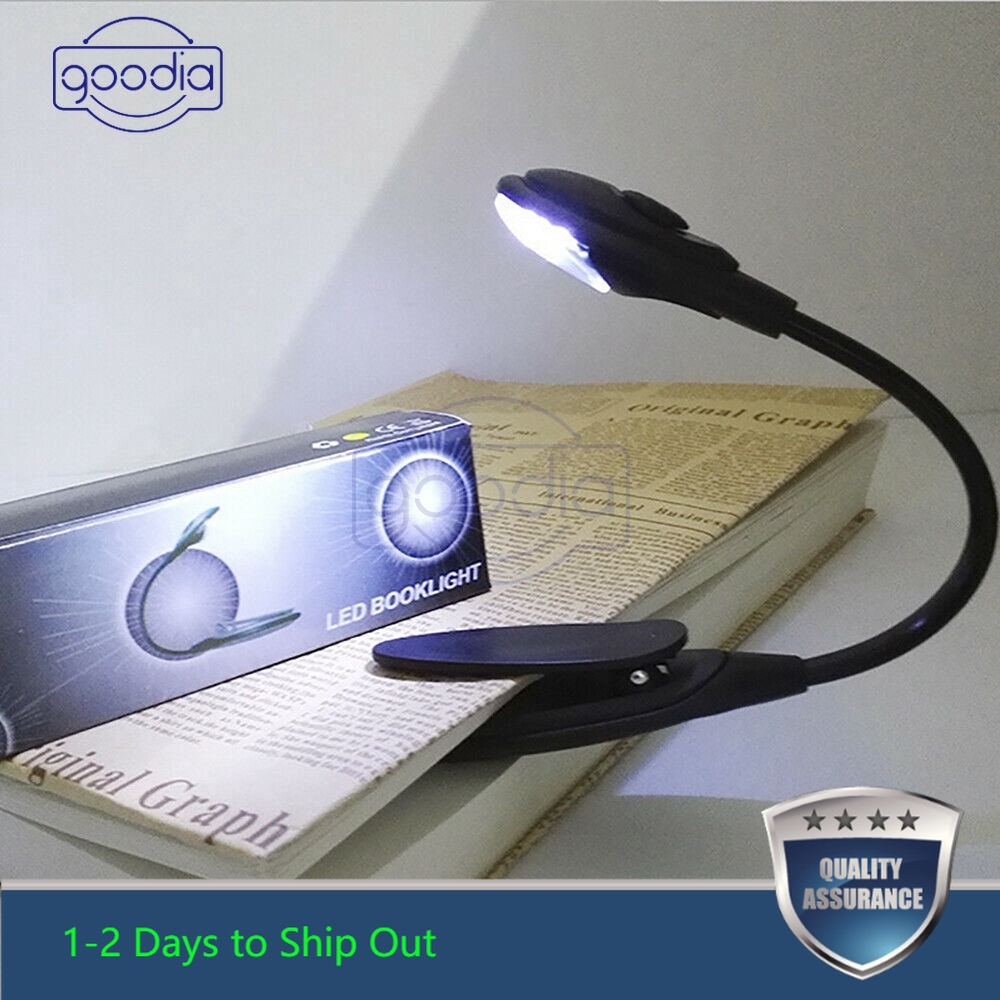 LED ClipOn Night Light Small Flexible Reading Light Desk Bedside Lamp Shopee Singapore