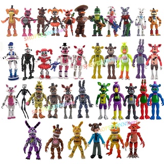 8Pcs/Set Inspired by Game Five Night at Freddy Anime FNAF Bonnie Bear Foxy  Action Figure Toy PVC Model Ornaments for Children Gifts Kids Birthday  Party Cake Decorating Supplies : : Toys
