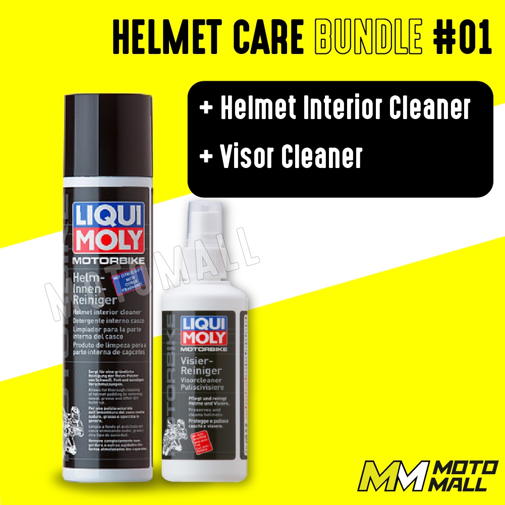 Liqui Moly Helmet Care Set / Helmet interior cleaner helmet visor cleaner/ water repellent