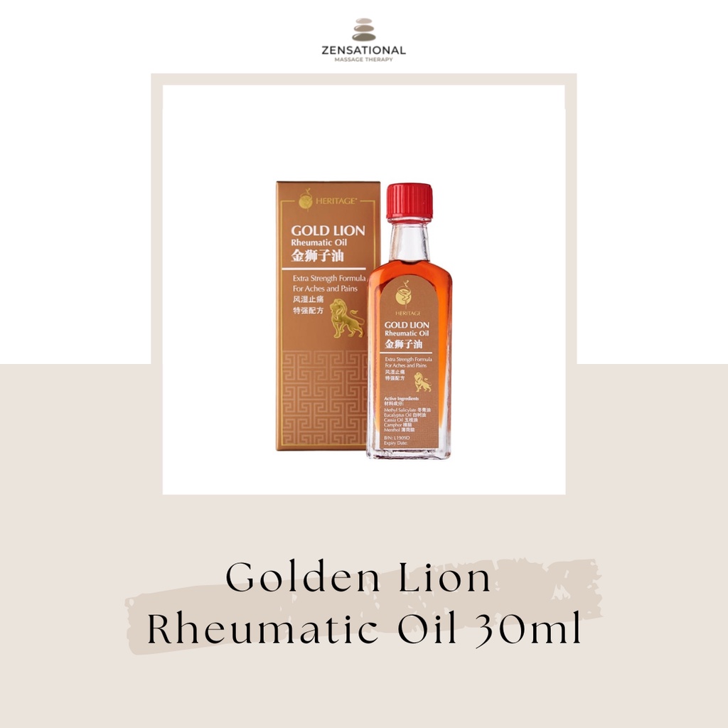 Heritage Gold Lion Rheumatic Oil 30ml | Shopee Singapore