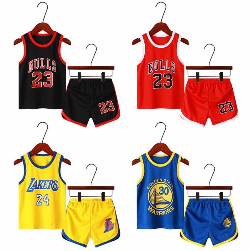 Summer Boy Vest Sports Suit Children's Basketball Clothes Girls Kids