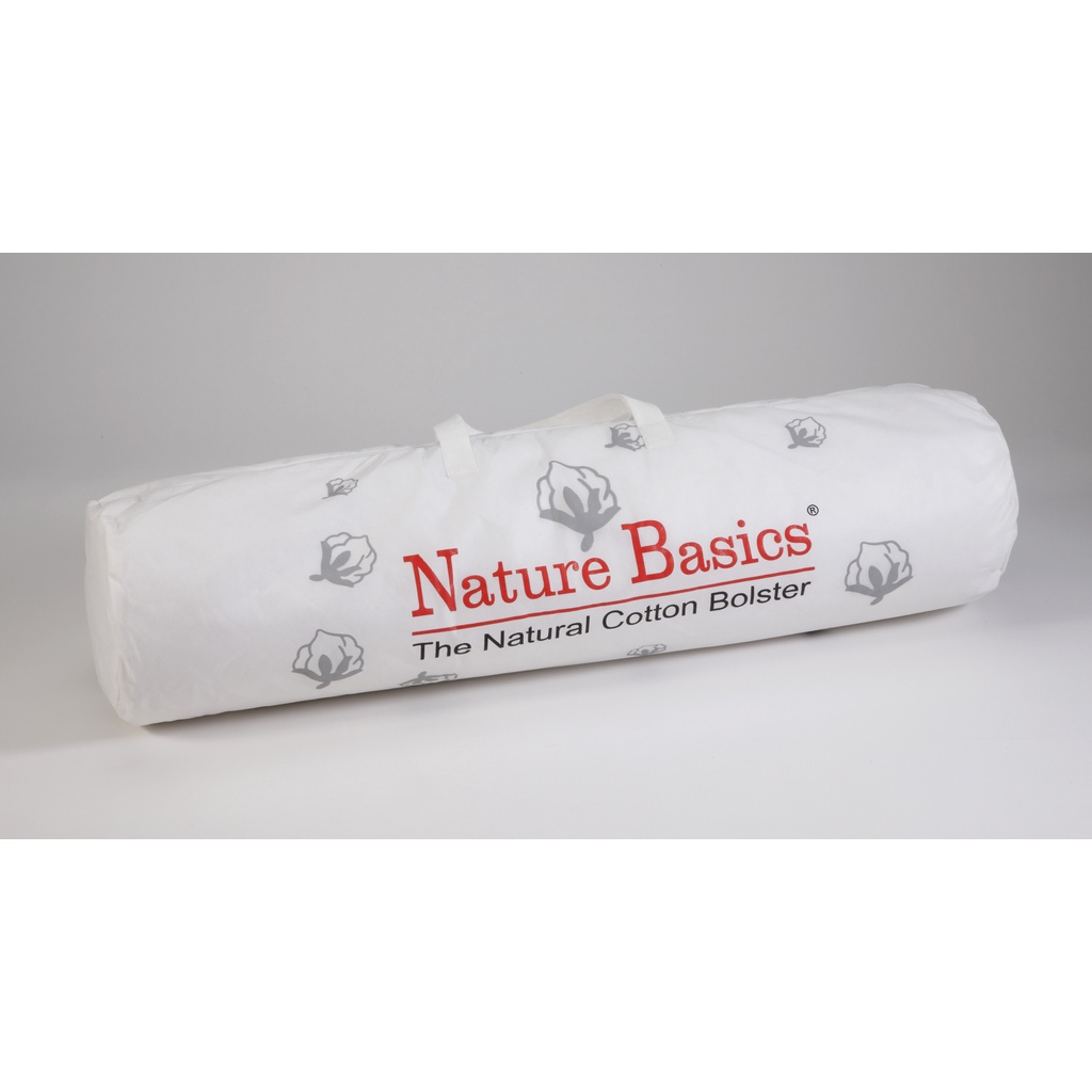 Nature Basics Cotton Bolster Fabric & Filling 100 Cotton Super