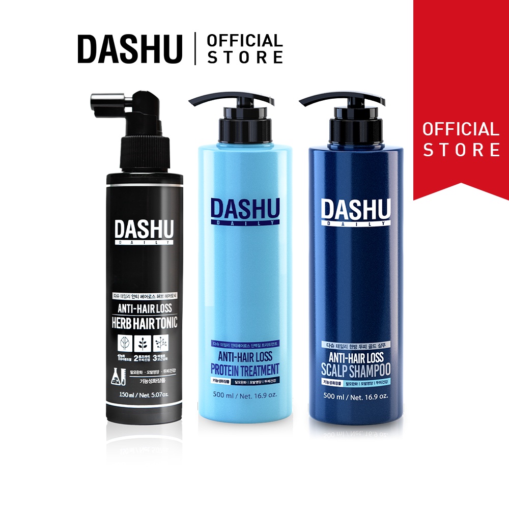 [DASHU] Daily Antihair Loss Herb Hair Tonic 150ml + Daily Antihair Loss Scalp Shampoo 500ml