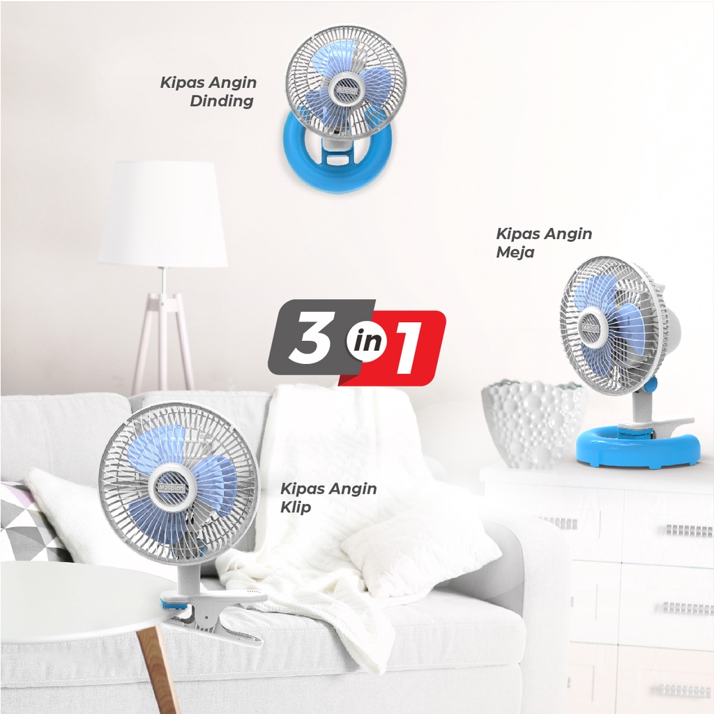 Maspion Kipas Angin Meja Desk Fan 7 Inch F-182 - Gambar 2