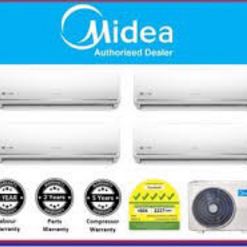 Midea AEPro 5 Ticks System 4 Air Conditioner Air Con Aircon for 2