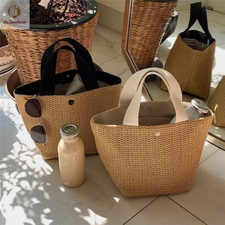 Wicker sales beach tote