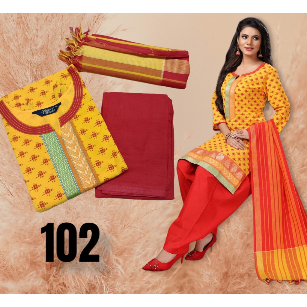 Readymade Cotton Punjabi Suits with Lining Size L XL 2XL only PLAN 101 111